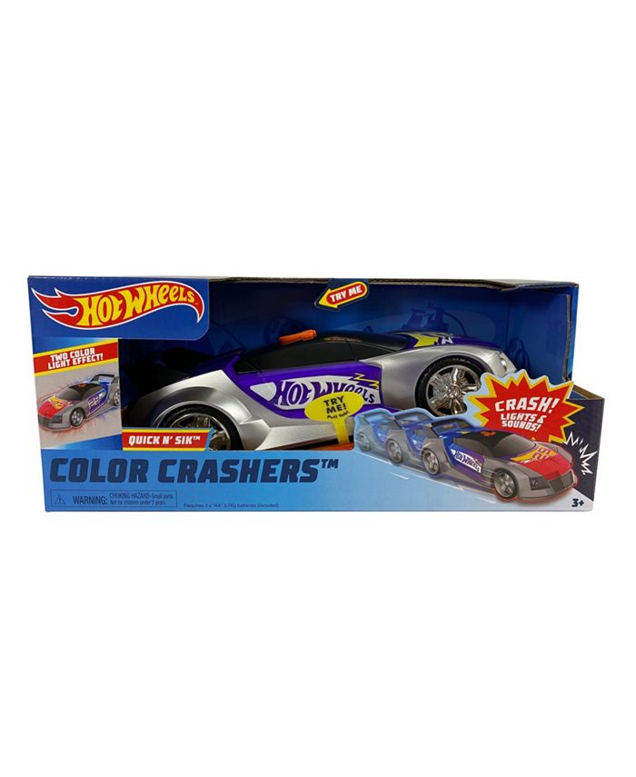 Hot Wheels CLOSEOUT! Color Crashers Quick N Sik - Macy's