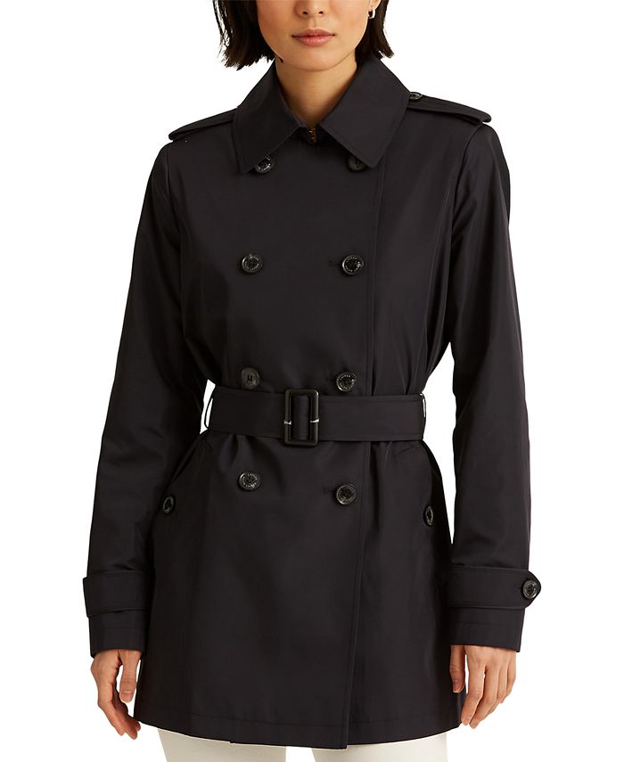 Lauren Ralph Lauren Women's Double-Brested Trench Coat, Created for ...
