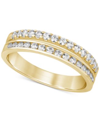 Diamond Split Row Band (1/2 ct. t.w.) in 14k Gold