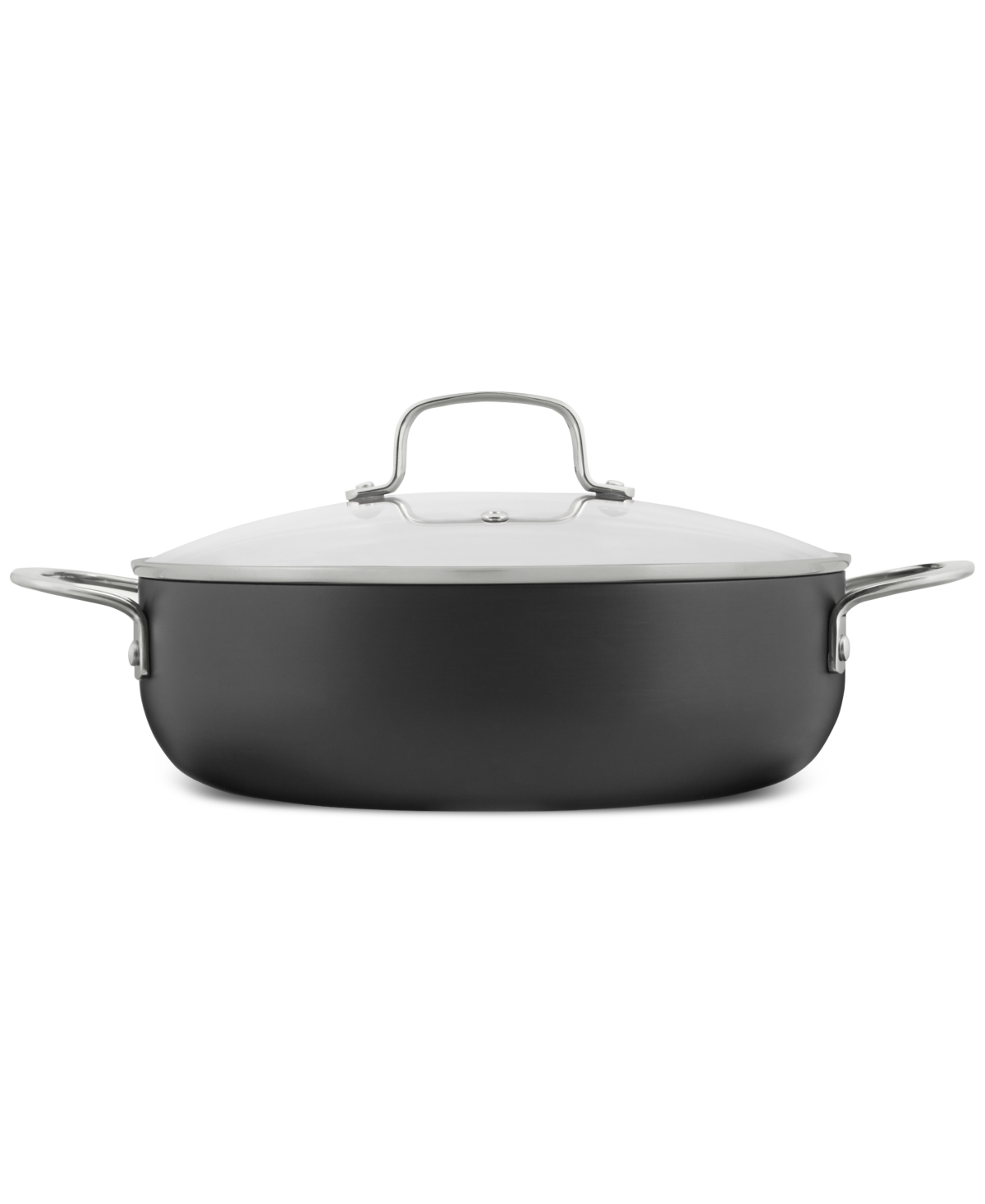 Shop The Cellar Hard-anodized Aluminum 5-qt. Covered Everyday Pan, Created For Macy's