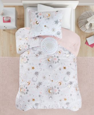 Intelligent Design Celia Starry Sky Metallic 3-Pc. Comforter Set, Twin