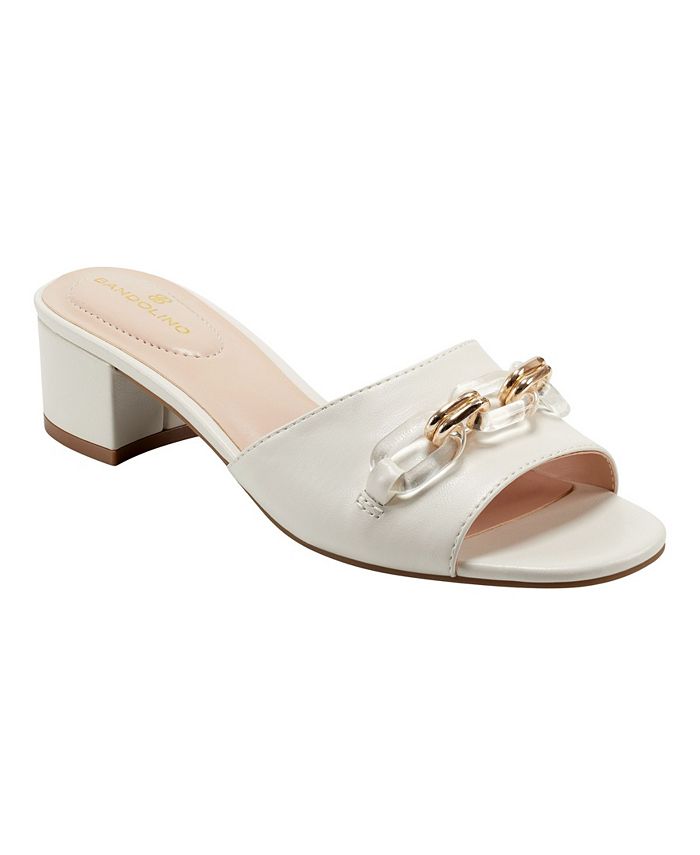 Bandolino white sandals sales