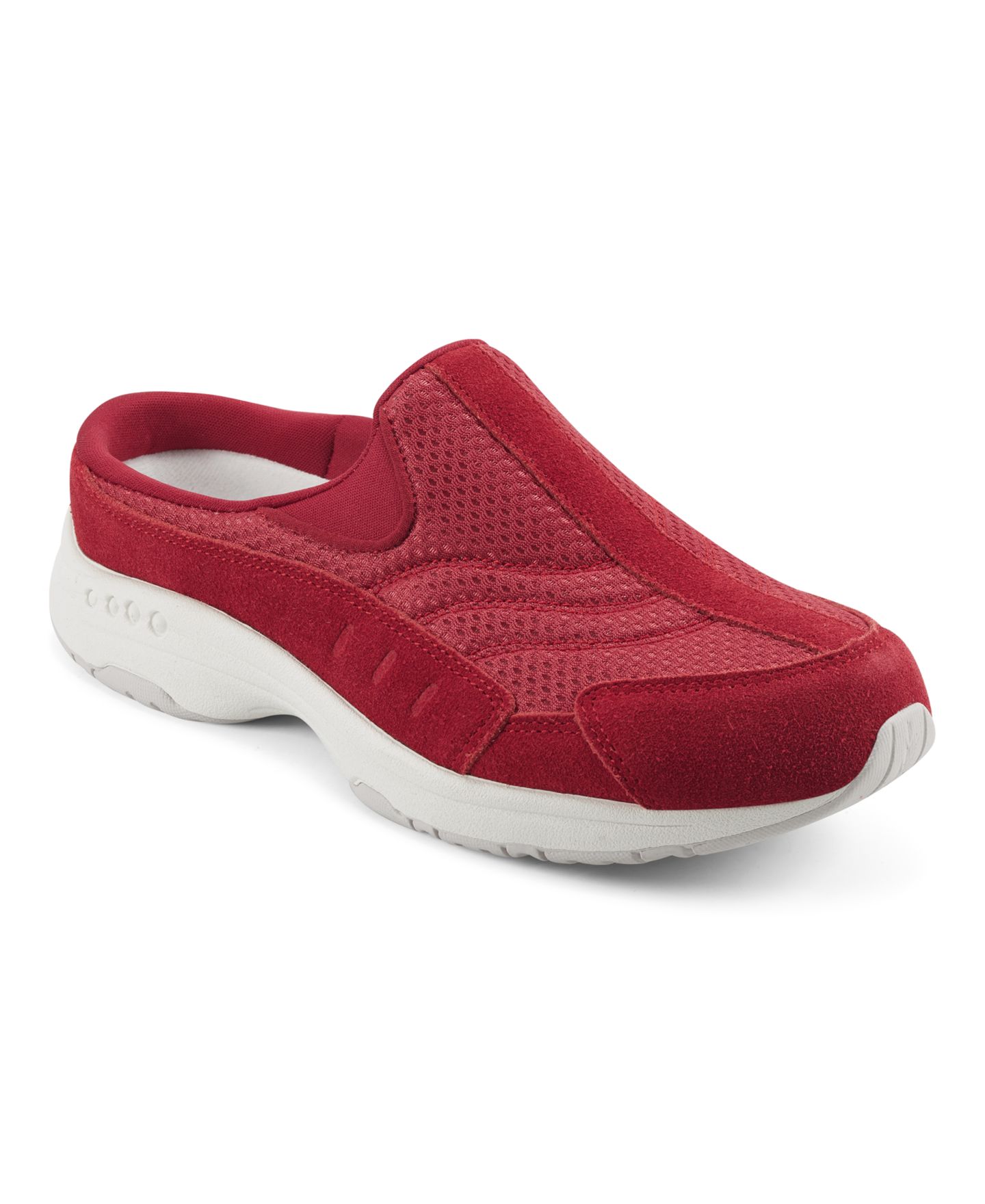 Женские кроссовки Easy Spirit Traveltime Slip-On Mule Walking, цвет: Красный — фото 1