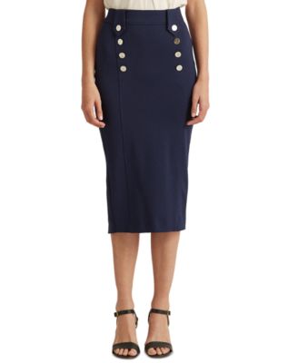 Lauren Ralph Lauren Button-Trim Pencil 