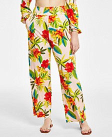 Women's Printed Pull-On Pants, Created for Macy's