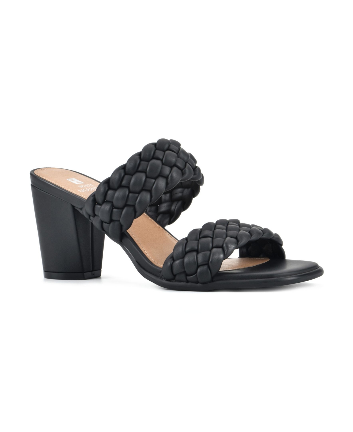 Women's By Far Mule Dress Sandals - Black, Smooth