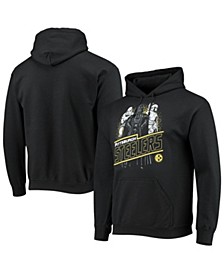 Men's Black Pittsburgh Steelers Star Wars Empire Pullover Hoodie