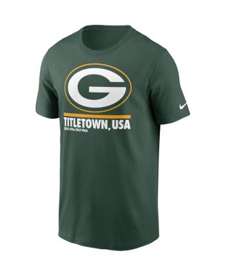 Men's Green Green Bay Packers Hometown Collection Title Town T-shirt