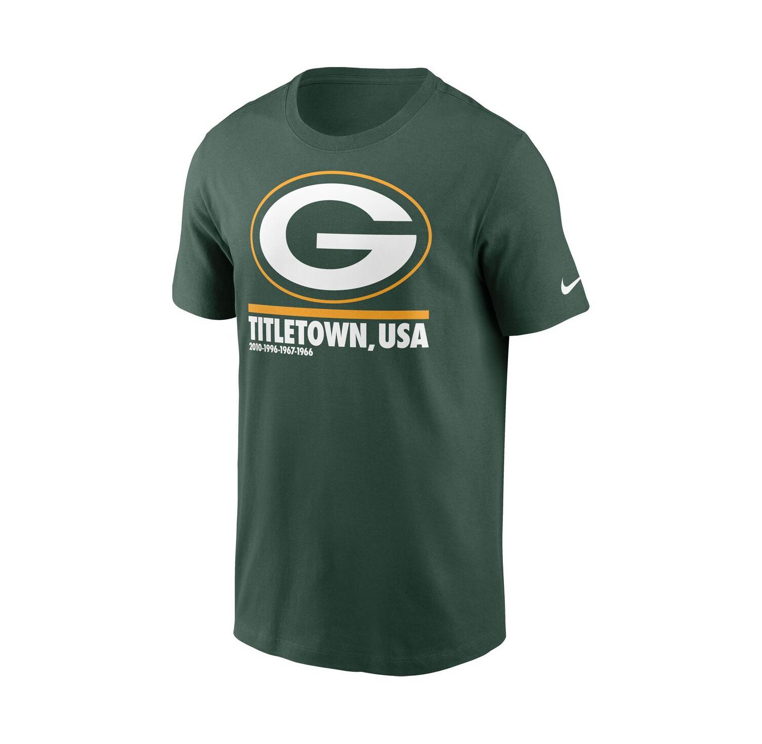 Men's Green Green Bay Packers Hometown Collection Title Town T-shirt