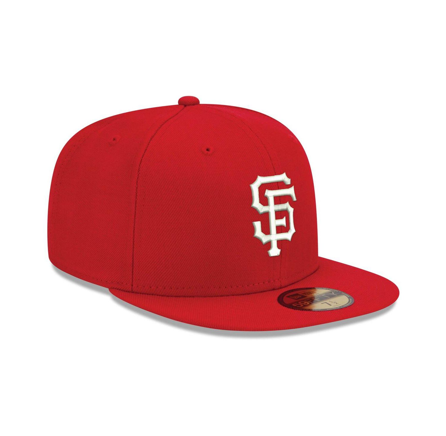 Men's Red San Francisco Giants Logo White 59FIFTY Fitted Hat