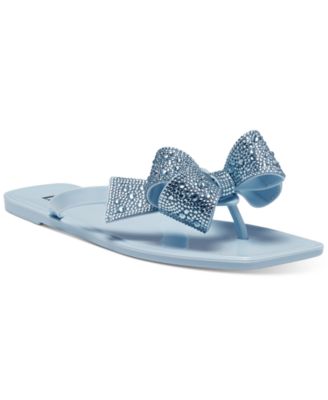 inc madena bow jelly sandals