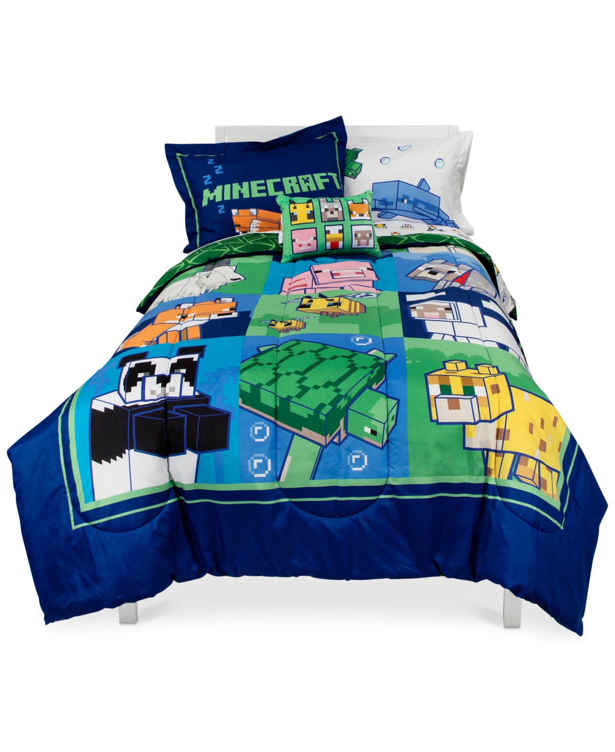 Minecraft Friendly Patchwork 6-Pc. Twin Comforter Set Bedding