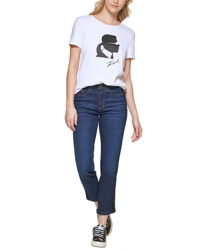 Karl Lagerfeld Paris Women's Straight-Leg Jeans & Reviews - Pants ...