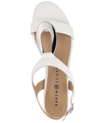 Karen Scott Carmeyy Wedge Sandals, Created For Macy's & Reviews ...