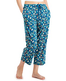 Women's Cropped Cotton Pajama Pants, Created for Macy's  