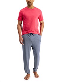 Men's Pajama T-Shirt and Jogger Pants, Created for Macy's