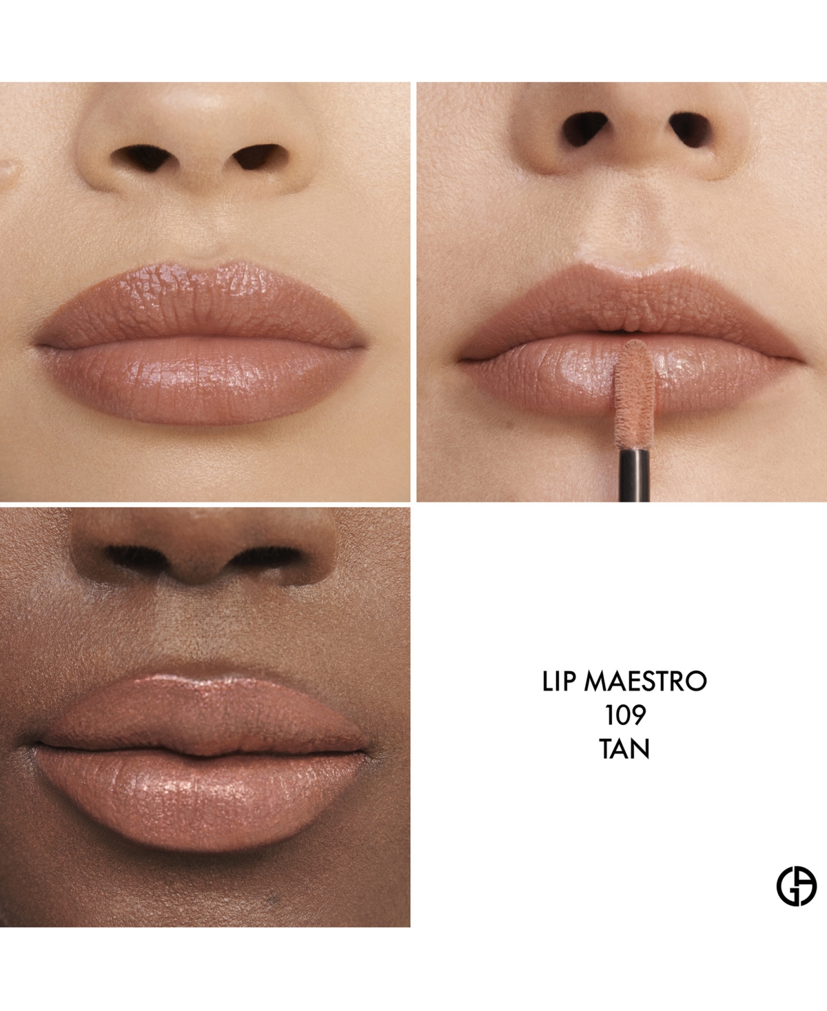 Armani Beauty Lip Maestro Mediterranea Matte Liquid Lipstick - 109 TAN (LUMINOUS BEIGE PEACH)