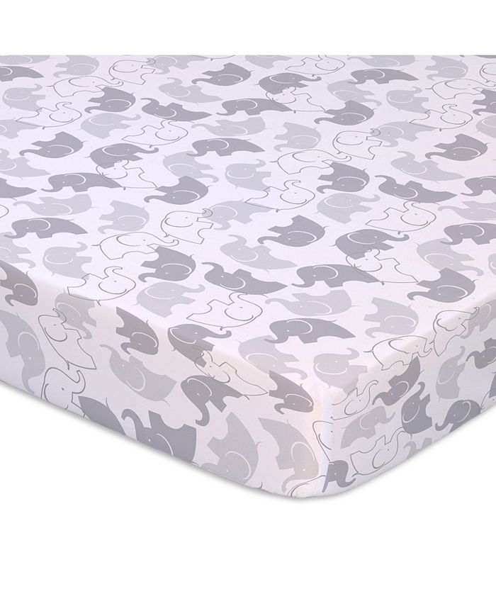 The Peanutshell Elephants and Stripe Playard Sheets, Pack of 2 Macy's