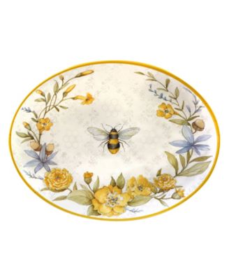 Bee Sweet Melamine Platter Set, 2 Piece