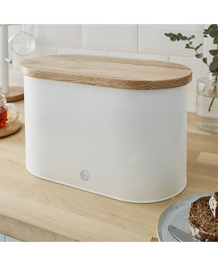 Salton Nordic Bread Bin with Cutting Board Lid Macy's