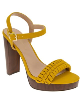bcbg yellow heels