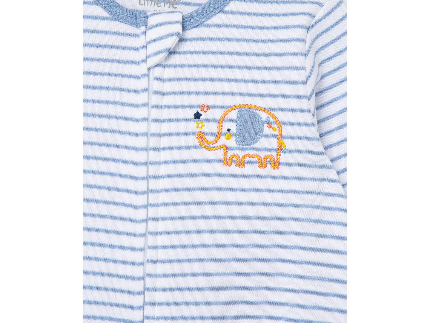 Комбинезоны Little Me Elephant Coverall with Hat, 2 Piece Set для мальчиков-малышей, цвет: Синий — фото 3