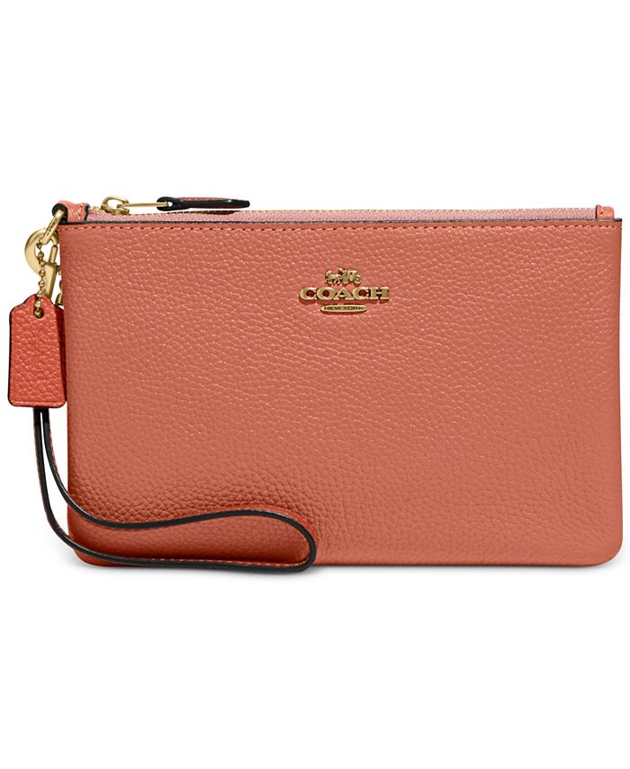 COACH Small Color Blocked Wristlet Macy s
