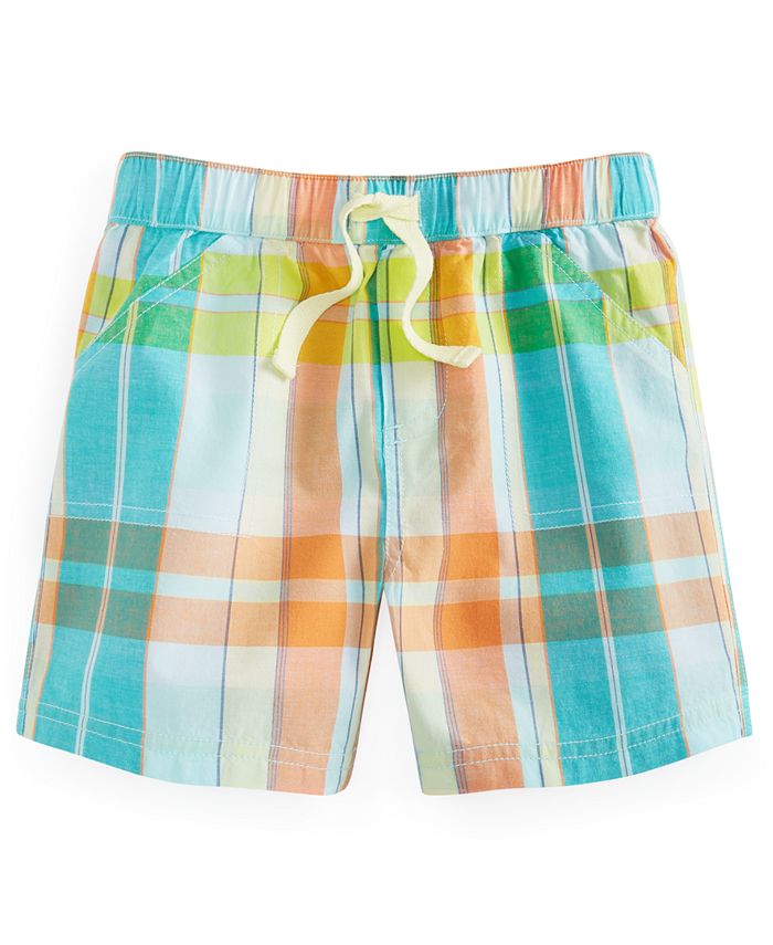 First Impressions Baby Boys Plaid Shorts, Created for Macy's Macy's