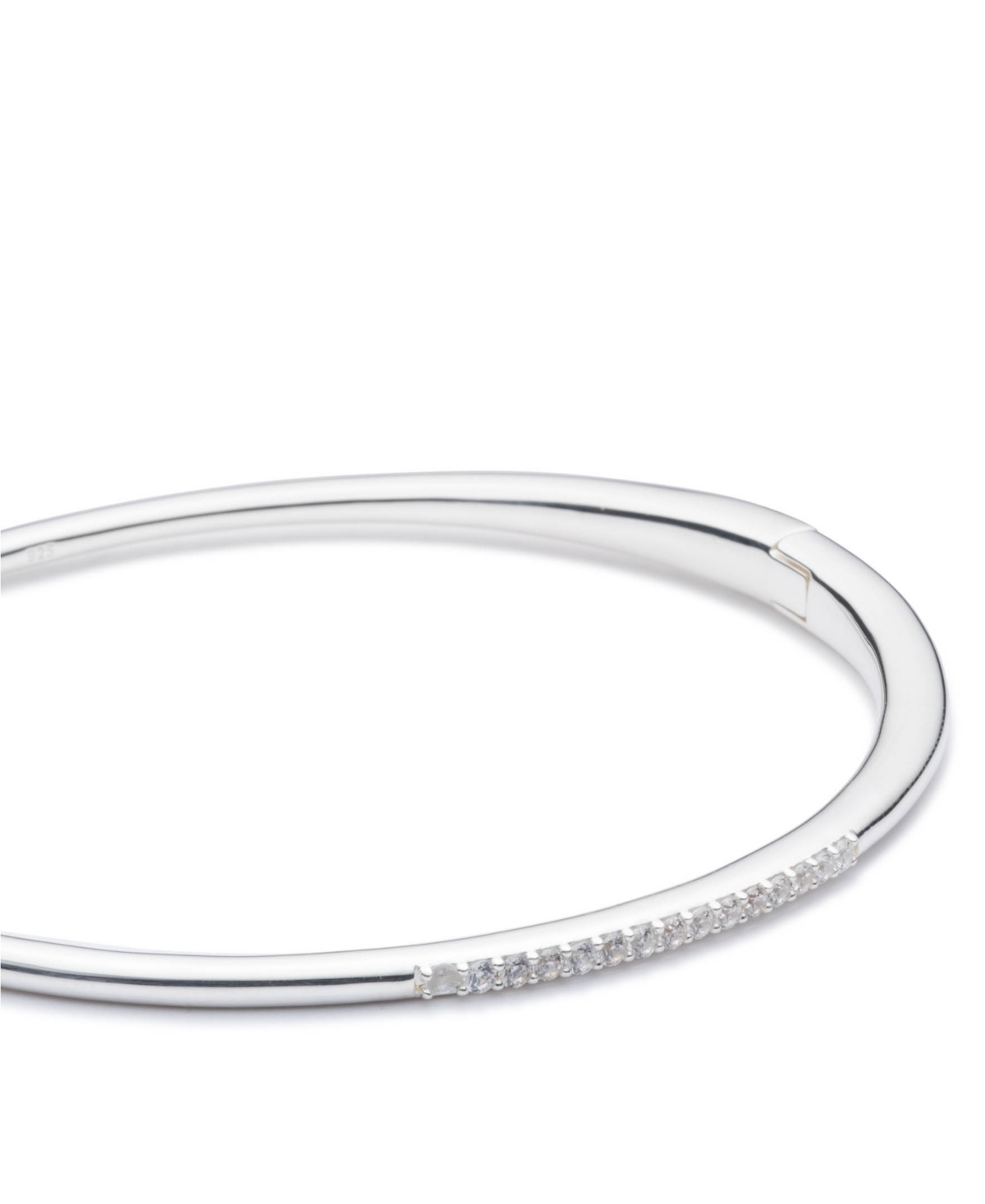 Lauren Ralph Laurenand Cubic Zirconia Bangle Bracelet - Sterling Silver