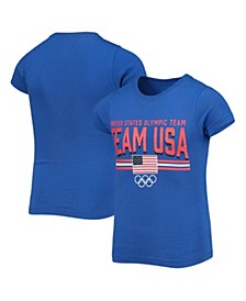 Girls Youth Royal Team USA Center Stage T-shirt