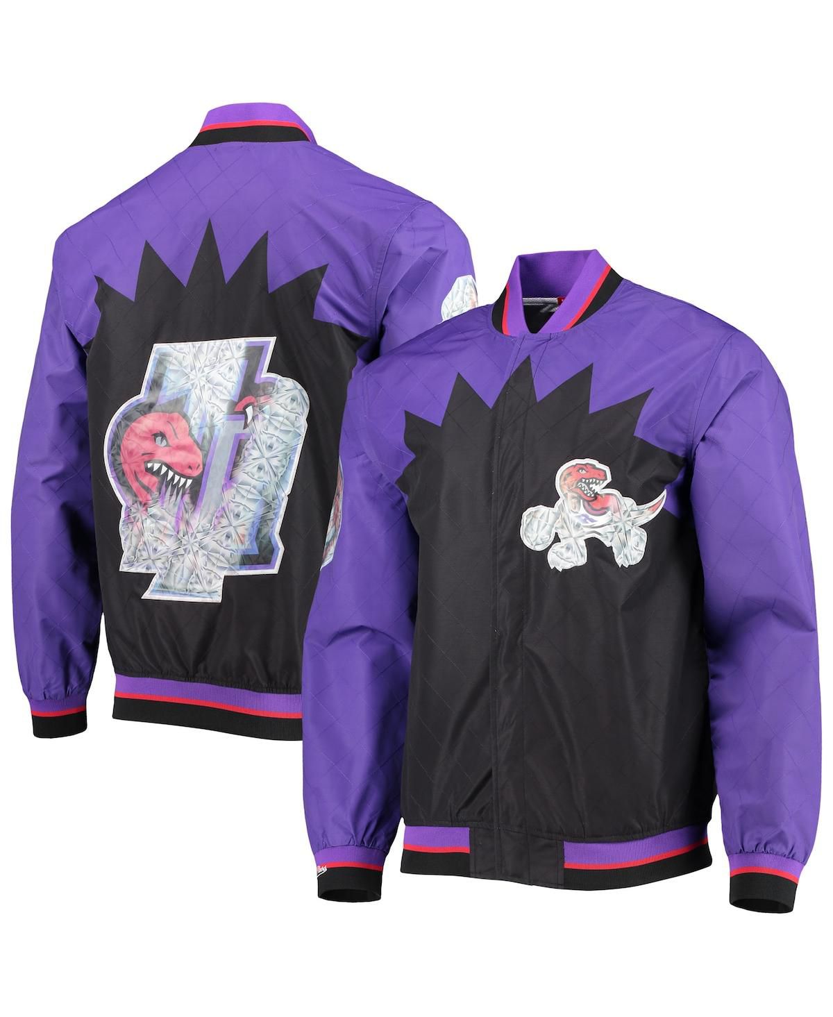 Мужские Торонто Рэпторс черный классики деревянный 75-летию подлинные прогрева полный Оснастки куртка