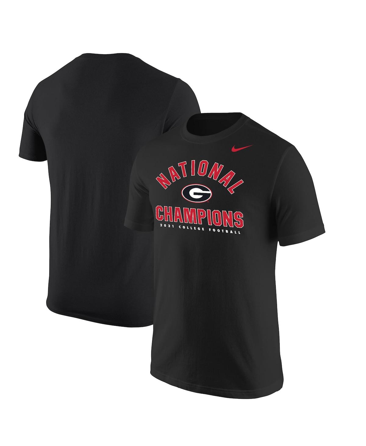 Men's Nike Black Georgia Bulldogs College Football Playoff 2021 National Champions Arch T-shirt
