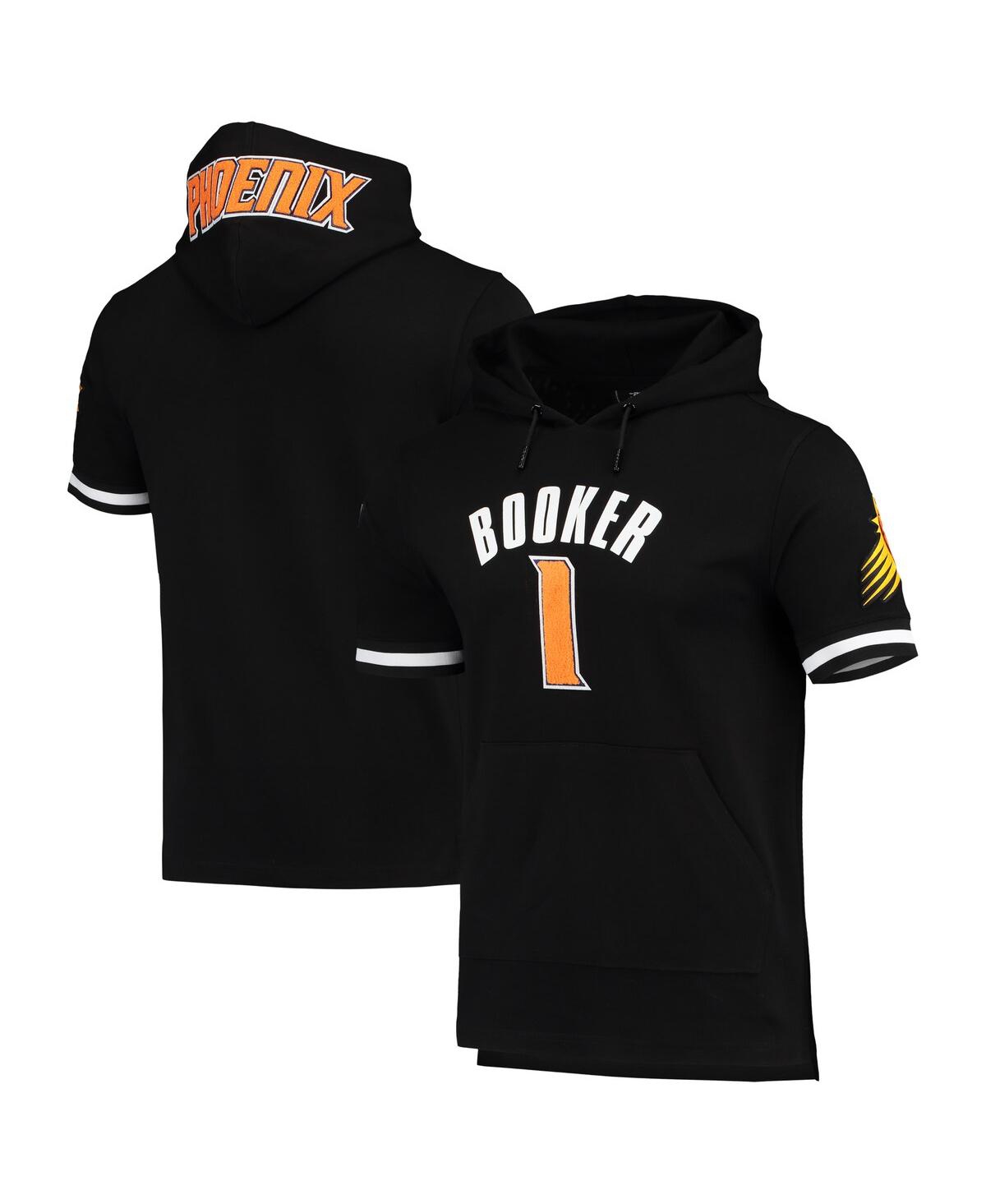 Shop Pro Standard Men's  Devin Booker Black Phoenix Suns Name & Number Short Sleeve Pullover Hoodie