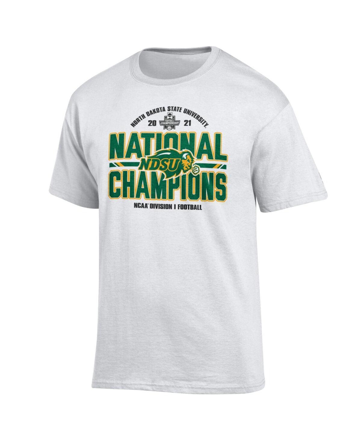 Men's ChampionNdsu Bison 2021 Fcs Football National Champions Locker Room T-shirt - White