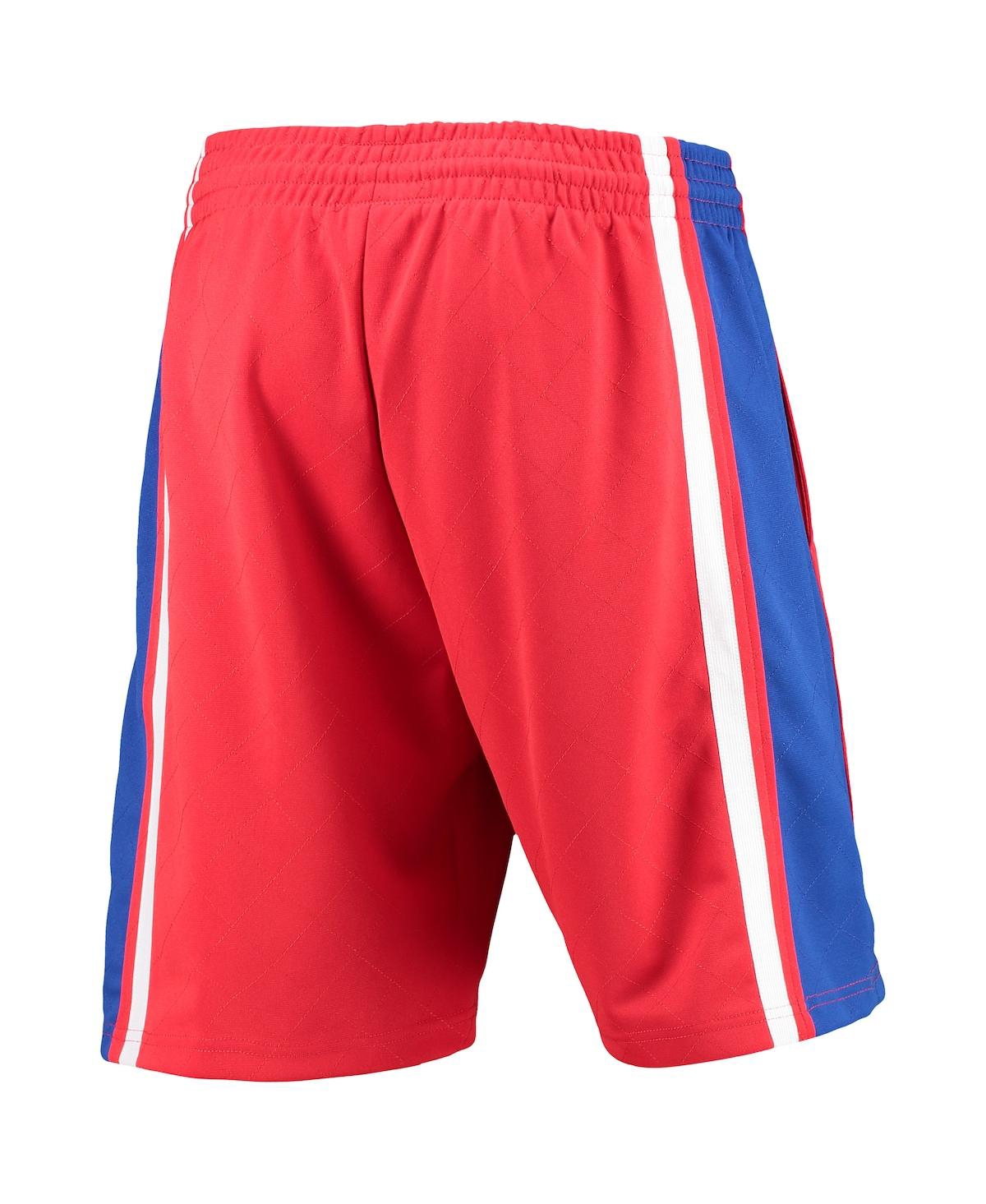 Men's Mitchell & NessPhiladelphia 76Ers Hardwood Classics 75th Anniversary Swingman Shorts - Red
