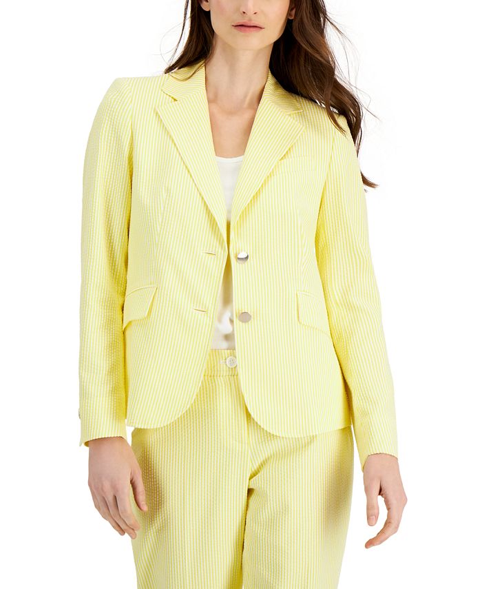 Anne klein cheap seersucker blazer