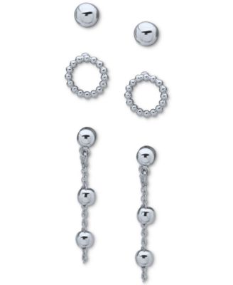 dkny earrings silver