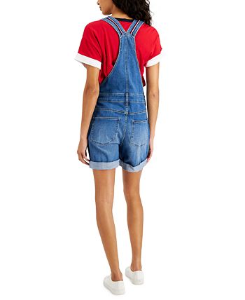  Tommy Hilfiger Women's Jumpsuit Denim Overalls 5 Shorts,  Chesapeake Wash : Clothing, Shoes & Jewelry