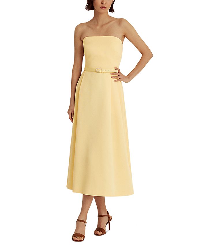 Lauren Ralph Lauren Strapless Faille Cocktail Dress & Reviews - Dresses -  Women - Macy's