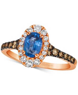 Le Vian Cornflower Ceylon Blue Sapphire (5/8 Diamond