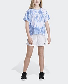 Toddler Girls Short Sleeves Oversized All Over Printed T-shirt