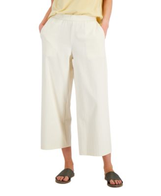 Eileen Fisher - Women's Cropped Wide-Leg Pants