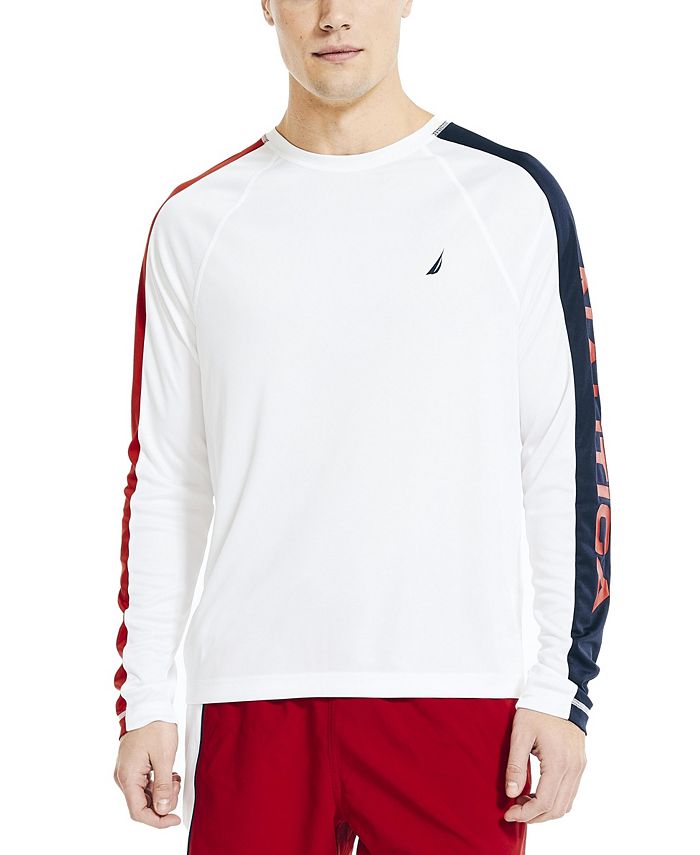 Nautica Men's ColorBlock Rash Guard Swim Shirt Macy's