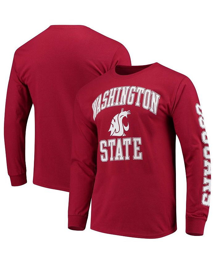 Fanatics Men's Crimson Washington State Cougars Distressed Arch Over