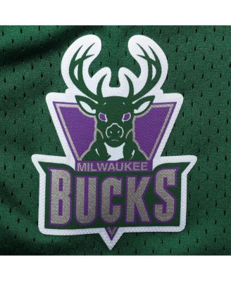 Men's Purple Milwaukee Bucks Big and Tall Hardwood Classics Team Swingman Shorts