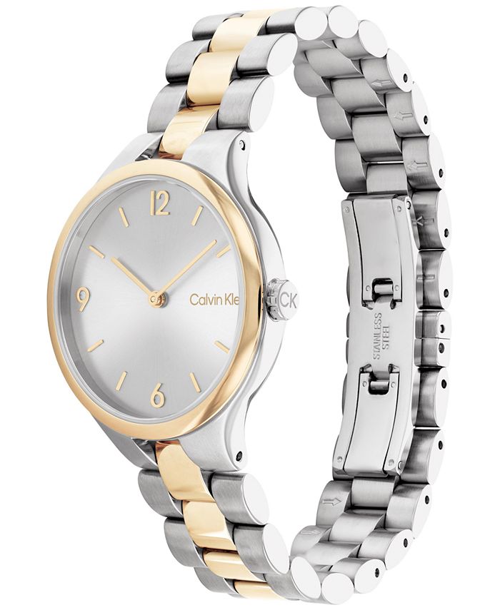 Calvin Klein Two-Tone Stainless Steel Bracelet Watch 32mm - Macy's