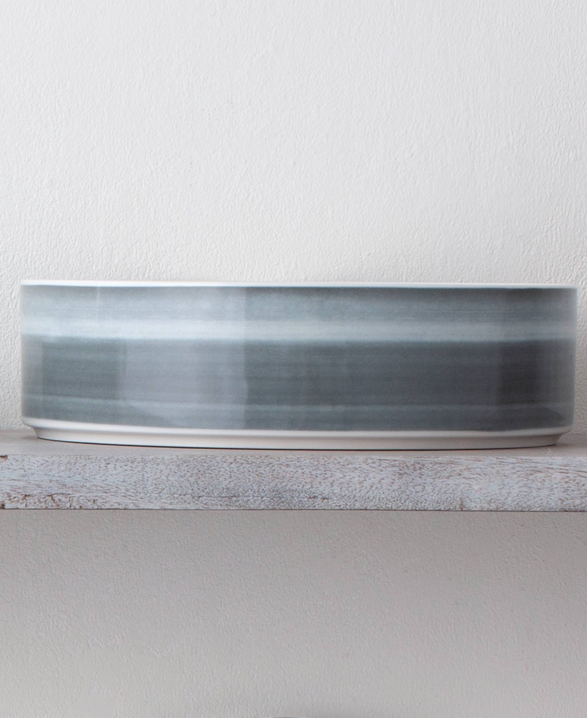 Noritake Colorstax Ombre Stax 10" Serving Bowl In Gray