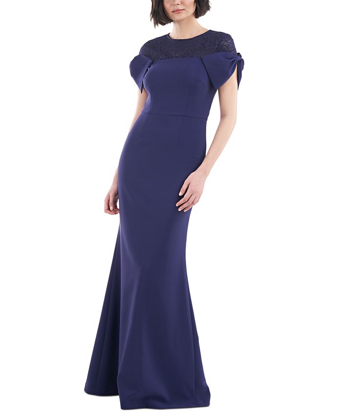 JS Collection Womens Off Shoulder Sweetheart Gown