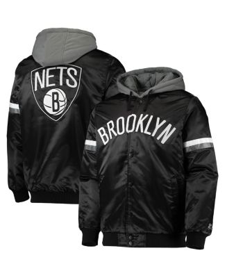 Starter Black Label NBA 75th Anniversary Brooklyn Nets Bomber Jacket Size M