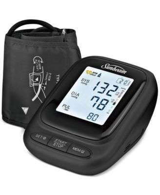 Sunbeam - 16984 Upper Arm Blood Pressure Monitor with Voice Broadcast Technology